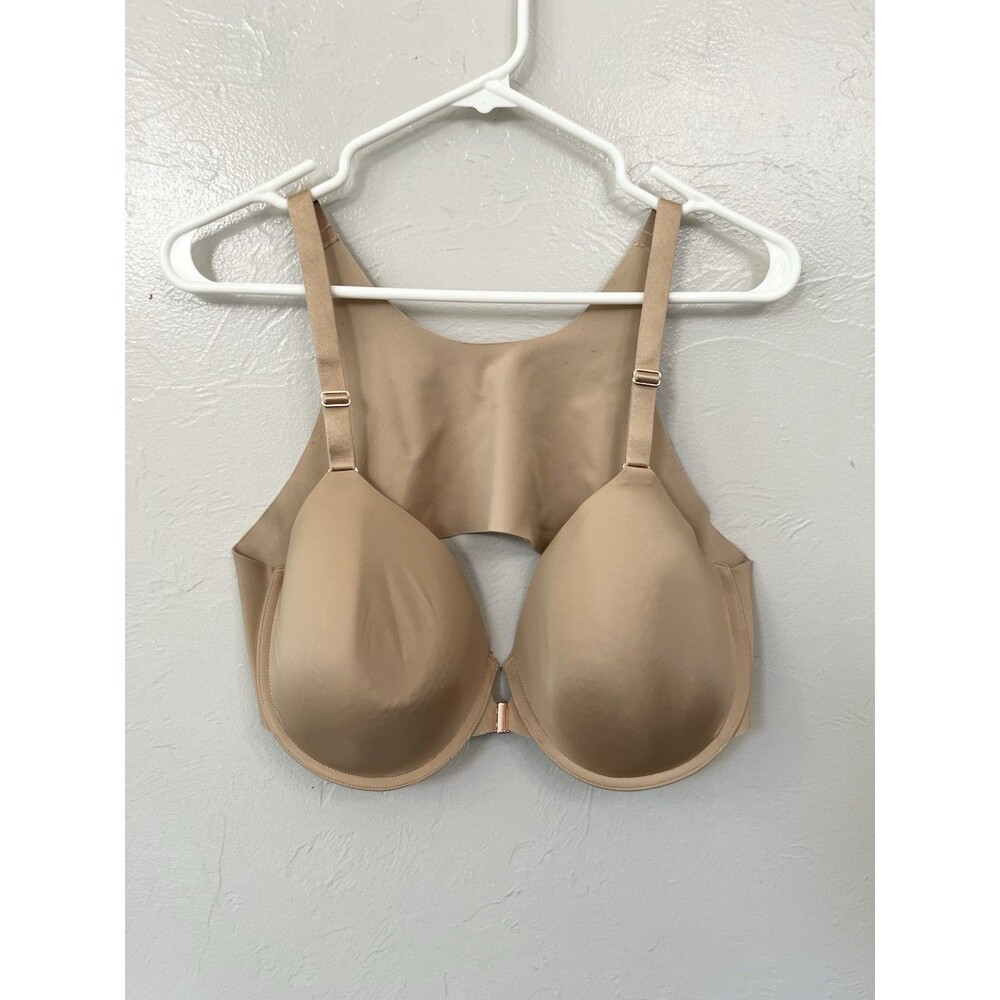 Soma Vanishing Back Full Coverage Front Close Bra 42C Nude Tan